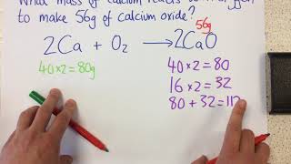 Calculating masses in reactions  p27 Chem [upl. by Elon]