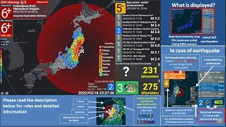 M74 Earthquake in Japan Off Fukushima Prefecture [upl. by Caitlin829]