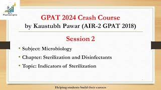 Indicators of sterilization methods  Microbiology  KPs Pharmacopeia  GPAT 2024 [upl. by Loss]