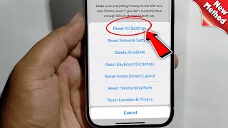 iPhone 15ProMax How to Reset All Settings [upl. by Dranik]