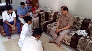 Pandit Ajoy Chakrabarty Visited Ratnesh’s Residence Blessing Ratnesh with Raag Gunkali [upl. by Yrol780]