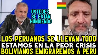 PERIODISTA PERUANO ENCARA A PERIODISTA BOLIVIANO POR LA CRISIS BOLIVIANA QUE INFLUYE EN PERU [upl. by Nitin]