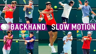 Backhand slow motion  Compilation 2023 [upl. by Lanos]