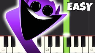 Incredibox Sprunki Phase 4 Themes on Piano  EASY Piano Tutorial [upl. by Ahsinyt]