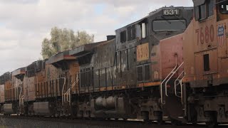 Union Pacific MWCRV Passes By W Herndon Ave Fresno CA Ft UP 6310 [upl. by Nylhsa552]