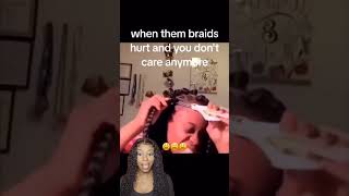 Hairdresser Reacts To Box Braids Hair Cut hairdresser hair haircare braids haircut [upl. by Kred890]