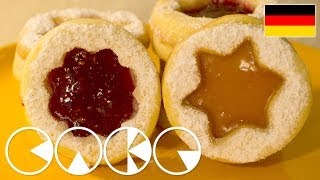 HILDABRÖTCHEN  SPITZBUBEN Weihnachtsplätzchen Rezept [upl. by Hare406]