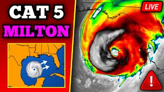 🔴 BREAKING Hurricane Milton Becomes Category 5 Hurricane  Catastrophic Impacts Expected In Florida [upl. by Naylor]