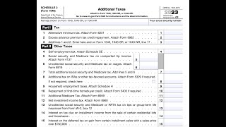 Preparing Form 1040 Lines 16 through 38  2023 Tax Returns [upl. by Evanthe]