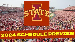 Iowa State 2024 College Football Schedule PreviewProjected Record [upl. by Skolnik545]