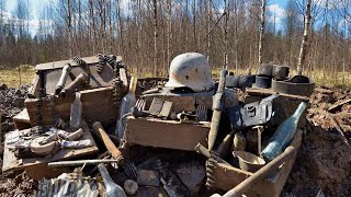 Incredible Relics Found in German Dugouts  Metal Detecting WWII Battlegrounds [upl. by Tenenbaum]