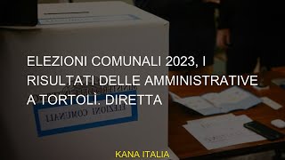 Elezioni comunali 2023 i risultati delle amministrative a Tortolì DIRETTA [upl. by Burlie]