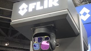 FLIR Star SAFIRE 380HLDc Airborne Thermal Imaging System at AUSA 2016 [upl. by Auqinahs]