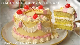 Lemon Cake Recipe  How to Make Lemon Cake  Simple Lemon Poppy Seed Cake Recipe  Infoods [upl. by Auqenes]