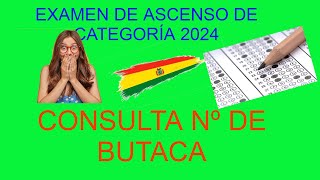 CONSULTA Nº DE BUTACA ASCENSO DE CATEGORÍA 2024 [upl. by Aipmylo988]