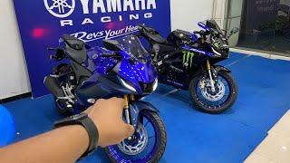 Yamaha R15v4 Vs Yamaha R15m Full Detailed Comparison  5 Differences  Price Diff [upl. by Yhcir]