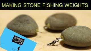 Making stone fishing weights or sinkers [upl. by Asiram798]