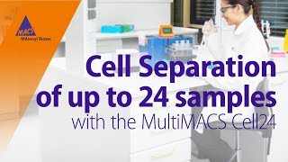 Cell Separation of up to 24 Samples  MultiMACS Cell24 Separator Plus [upl. by Arreyt377]