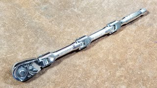 Harbor Freight Professional MultiFlex Flex Head Ratchet Review [upl. by Oynotna695]