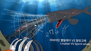 수중동물 왕은 누구 리비아탄 멜빌레이 VS 향유고래 Livyatan VS Sperm whale 27화 3회천 강동현tv [upl. by Anneiv971]