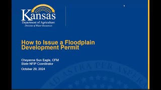 How to Issue a Floodplain Development Permit Oct 2024 [upl. by Yadrahs494]