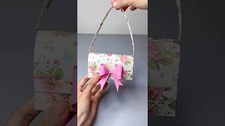 How to make purse with paper se purse kaise banate hain purse making at home with paper craft ideas [upl. by Tyrrell625]