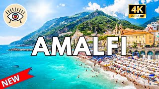 4K 🍦 AMALFI Italia Costa Amalfitana ⭐🌊 PASEO A PIE CON SUBTITULOS Historia DRONE Agosto 2023 [upl. by Liuqa405]