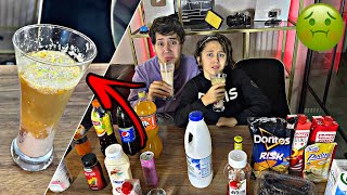 MARKETTEKİ HERŞEYİ KARIŞTIRIP İÇTİK Smoothie challenge [upl. by Ehud]