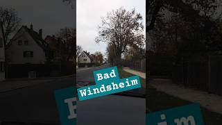 Bad Windsheim  Fahrt durch den Ort verkehr strasse [upl. by Yengac244]