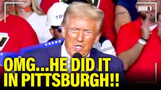 YUCK Trump does SHOCKING ACTS in PA Final Speech [upl. by Ynehteb]