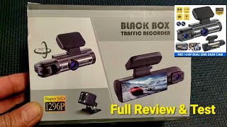 Review amp Test Dash Camera Black Box Traffic Recorder Super HD 1296P [upl. by Alul]