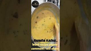 Bhindi curryKathiyawadi bhindi kadhiLady finger curry delicioustestydinner recipe winterviral [upl. by Hsilgne285]