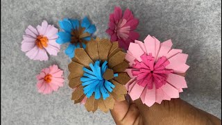 Very Easy Paper Flower Craft  Paper Flower Making Step By Step  DIY Flower Craft [upl. by Aisset]