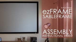 StepbyStep Assembling Your Elite Screens ezFrame or SableFrame Screen [upl. by Elizabet626]