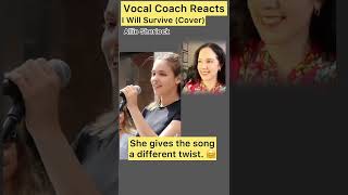 “I will Survive” Allie Sherlock Vocal Coach Reacts🤯 shorts tiktokviral [upl. by Nylime]