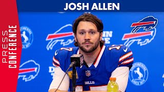 Josh Allen Speaks After 3021 Win Over The Kansas City Chiefs  Buffalo Bills [upl. by Yanej]