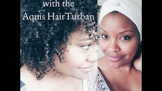 Plopping Fine Hair with the Aquis Turban [upl. by Hodosh672]