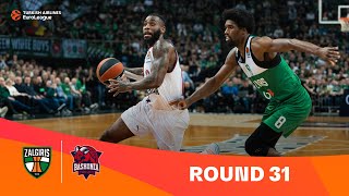 Zalgiris KaunasBaskonia VitoriaGasteiz  Round 31 Highlights  202324 Turkish Airlines EuroLeague [upl. by Keslie592]