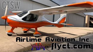 CTSW Light Sport Aircraft Airtime Aviation Inc Flight Design [upl. by Airyt]