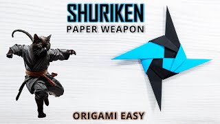 Quick Origami Ninja Star  Easy Tutorial for Beginners [upl. by Mindi]