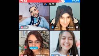 Waliullah and saima live with Hussai khokli gapshap live tiktok match and entertaining video [upl. by Vitalis]