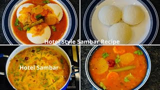 hotel style sambar  homemade sambar  Sambar recipe  South Indian Sambar for Idli  kitchen show [upl. by Weldon609]