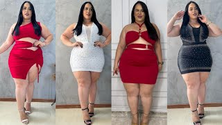 Plus size elegant outfits plus size try on haul 💖 [upl. by Yand]