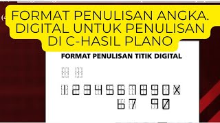 Cara Menulis Angka Digital Dalam Pengisian CHasil Untuk Pemilu Tahun 2024 [upl. by Tran837]