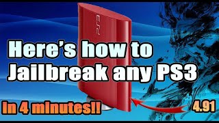 How to Jailbreak any PS3 in 4 minutes  Easiest and Safest method [upl. by Eisteb286]