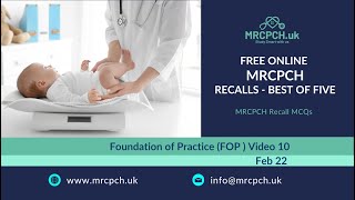 MRCPCH FOP Recall MCQs [upl. by Ellehsal]