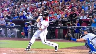 Daniel Descalso Home Run Slow Motion [upl. by Evita]