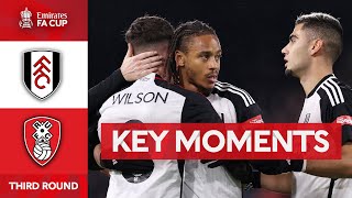 Fulham v Rotherham United  Key Moments  Third Round  Emirates FA Cup 202324 [upl. by Sseb331]