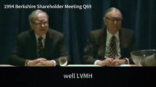 Whats Warren Buffetts view about LVMH group [upl. by Franz]