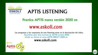 APTIS LISTENING TEST  EXAMEN APTIS  APTIS B1  APTIS B2  C [upl. by Hsur61]